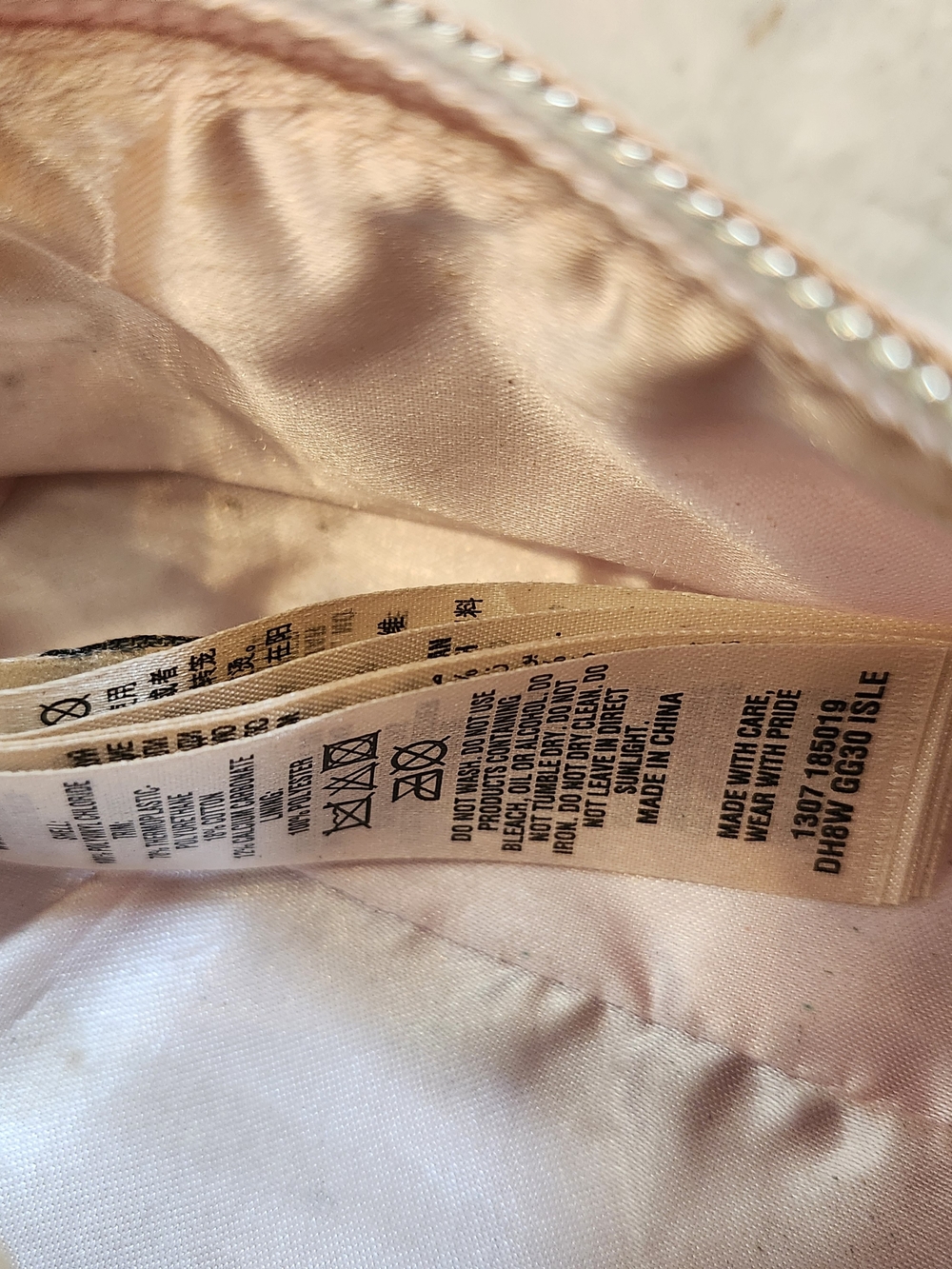 Ted Baker Isle Palace Gardens Pencil Case Dusky Pink Floral Rose Gold - Picture 7 of 8